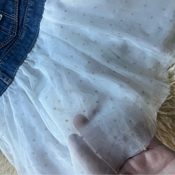 Denim Tuile Dress - Picture 4 of 6